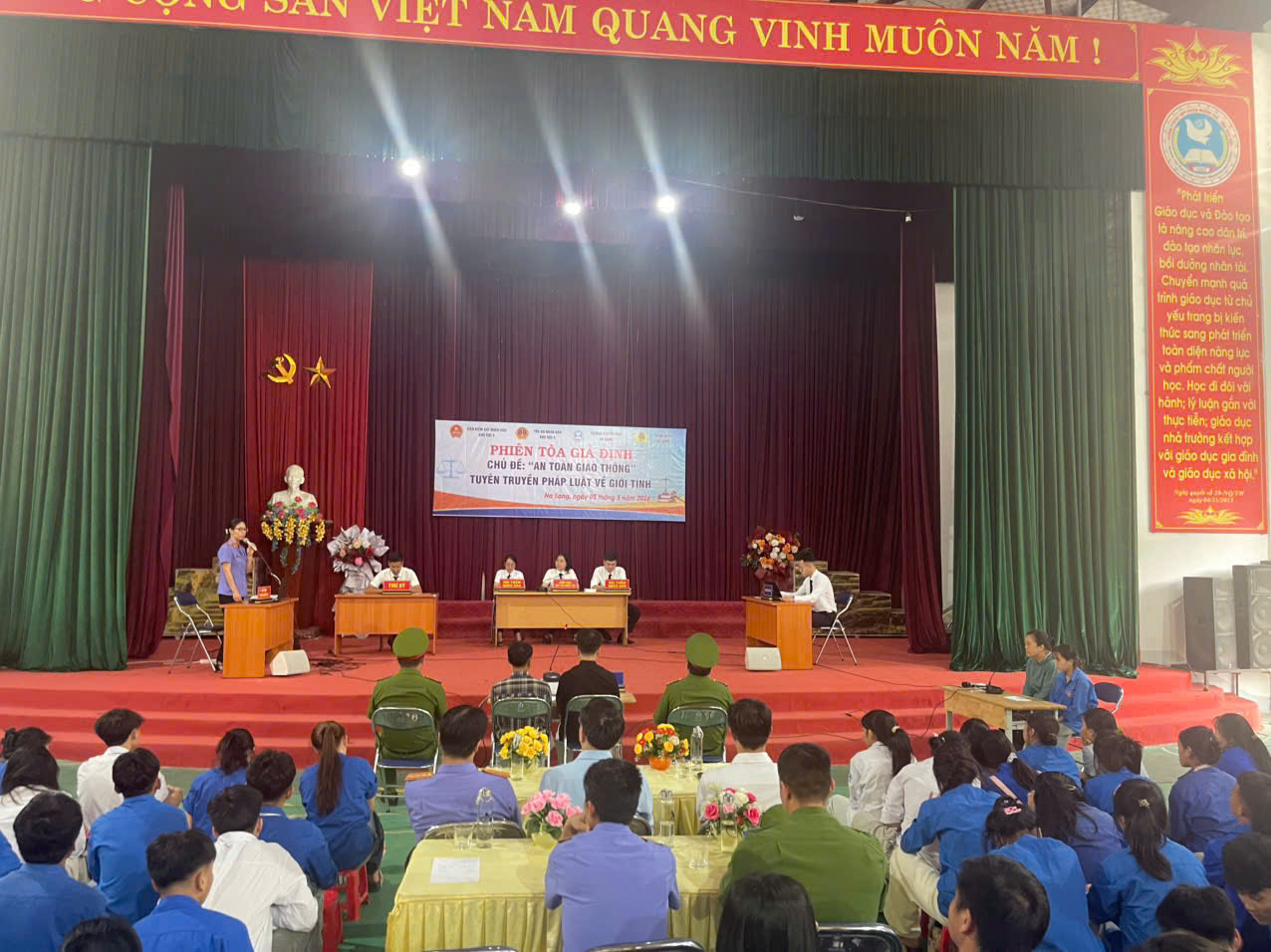 Trường PTDTNT – THPT Na Sang phối hợp tổ chức phiên tòa giả định, phổ biến, giáo dục pháp luật cho học sinh trường Phổ thông DTNT - THPT Na Sang năm 2026